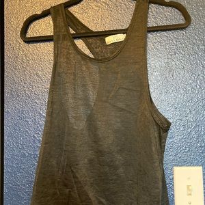 Sheer racer back crop